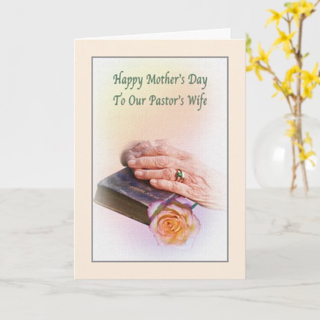 Pastor's Wife's Mother's Day Card | Zazzle pastor-s-wife-s-mother-s-day-card-zazzle