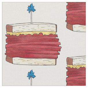 Pastrami on Rye NYC Kosher Jewish Deli Sandwich Fabric