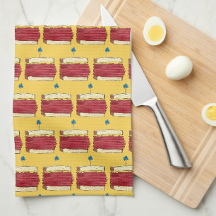 Pastrami on Rye NYC Kosher Jewish Deli Sandwich  Kitchen Towel