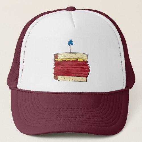 Pastrami on Rye NYC Kosher Jewish Deli Sandwich  Trucker Hat