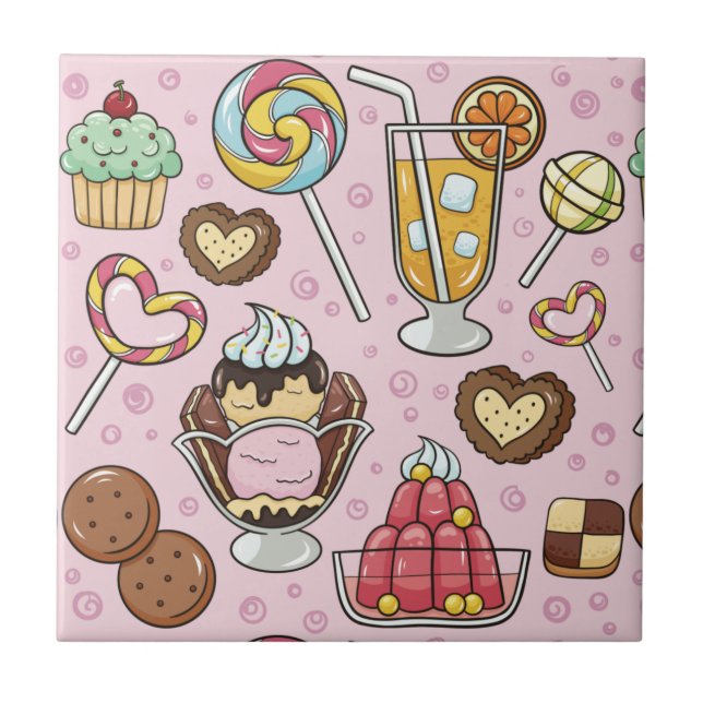 Pastries  ceramic tile (Front)