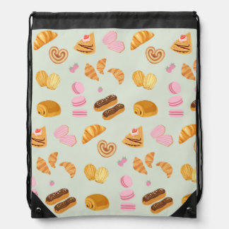 Pastries in Paris Drawstring Bag