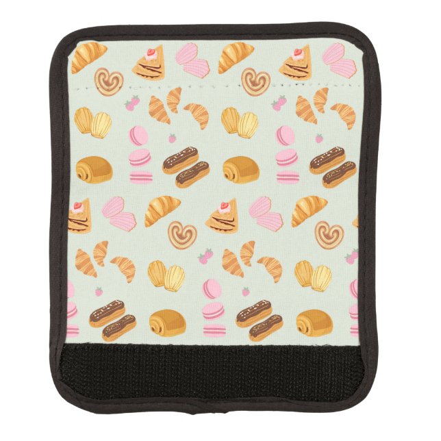 Pastries in Paris Luggage Handle Wrap (Front)