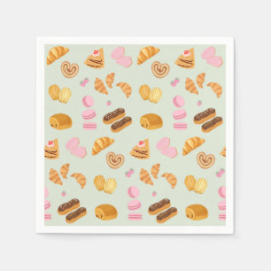 Pastries in Paris Napkins