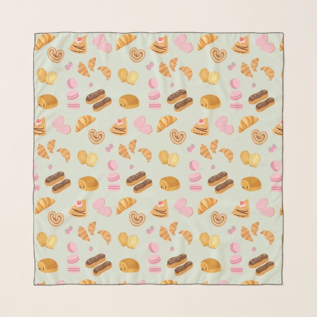   Pastries in Paris Scarf (Front)