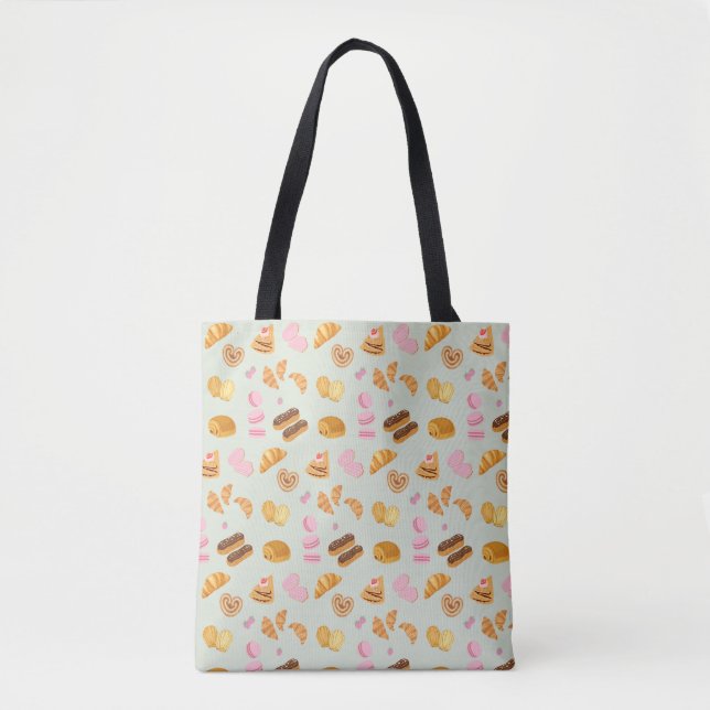  Pastries in Paris Tote Bag (Front)