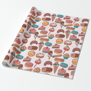 Pastries Wrapping Paper