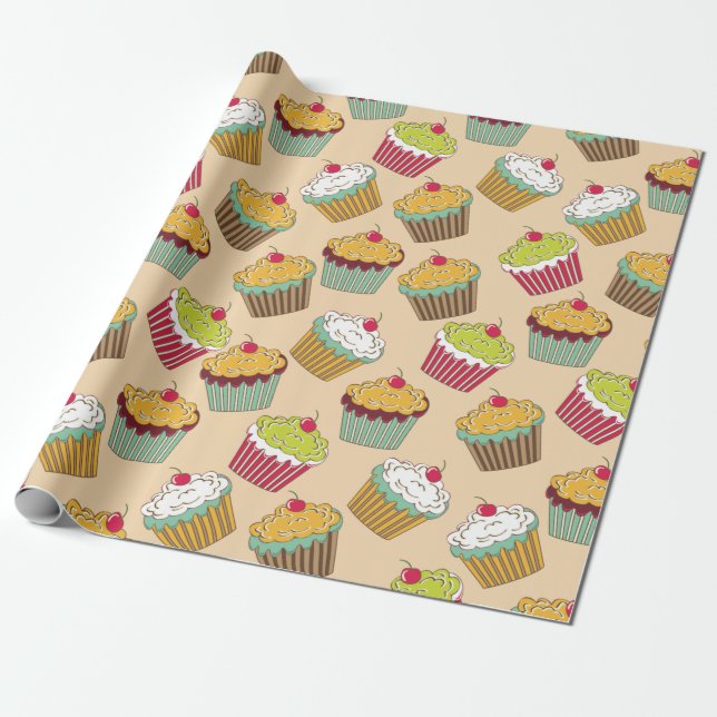 Pastries Wrapping Paper (Unrolled)