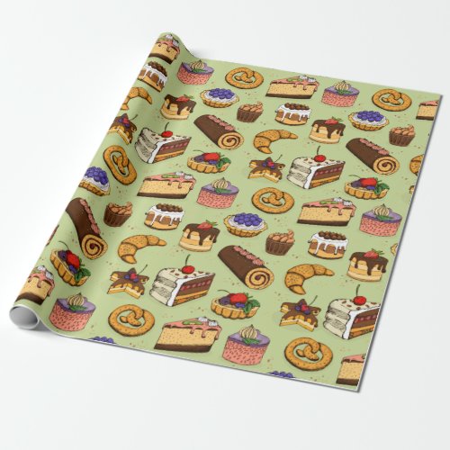 Pastries Wrapping Paper