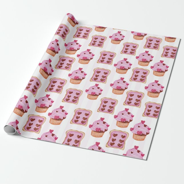 Pastries Wrapping Paper (Unrolled)