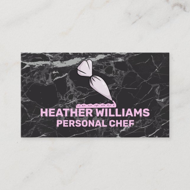 Pastry Bag | Icing Frosting Business Card (Front)