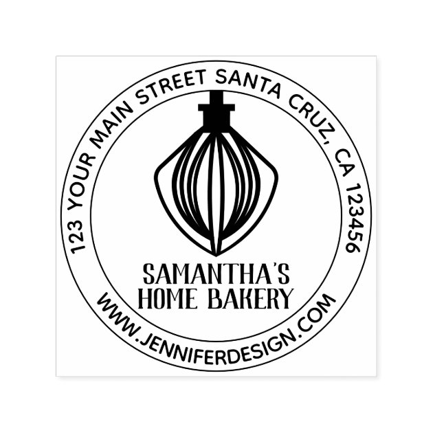 Pastry Cake Mixer Home Bakery Self-inking Stamp