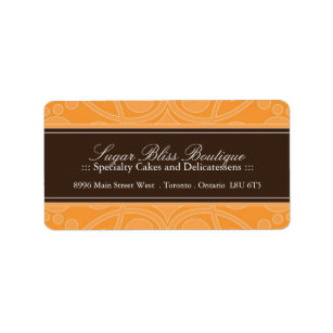 Pastry Chef Address Labels