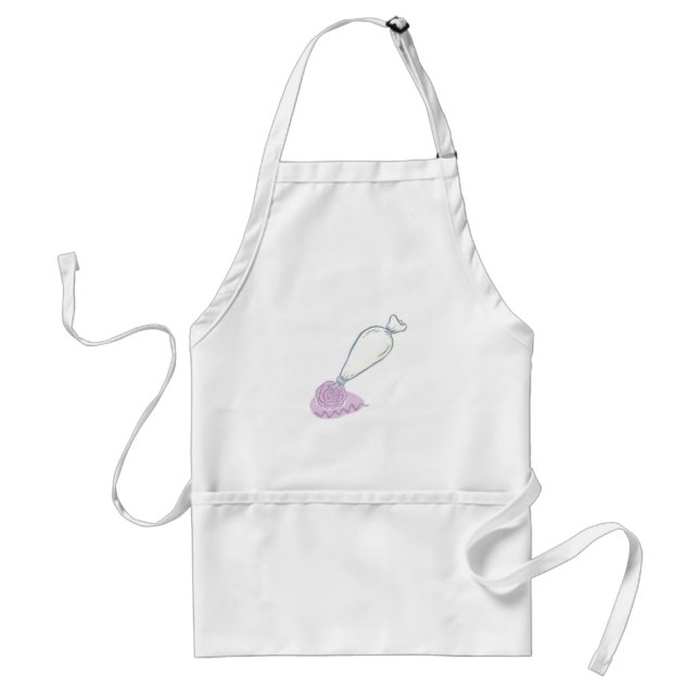 Pastry Chef Bag Bakery Cake Decorating Adult Apron (Front)