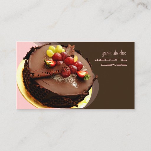 Customizable Pastry chef, bakers business cards