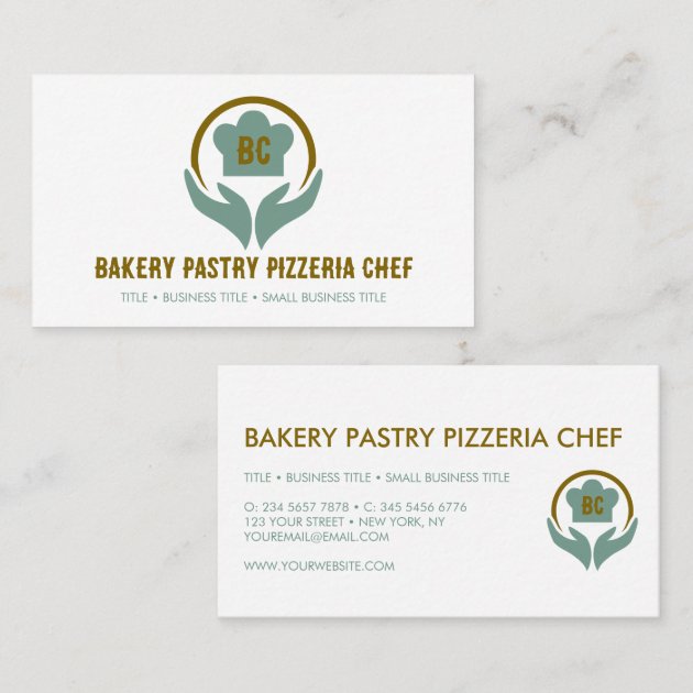 Pastry Chef Bakery Pizzeria Cook Business Card