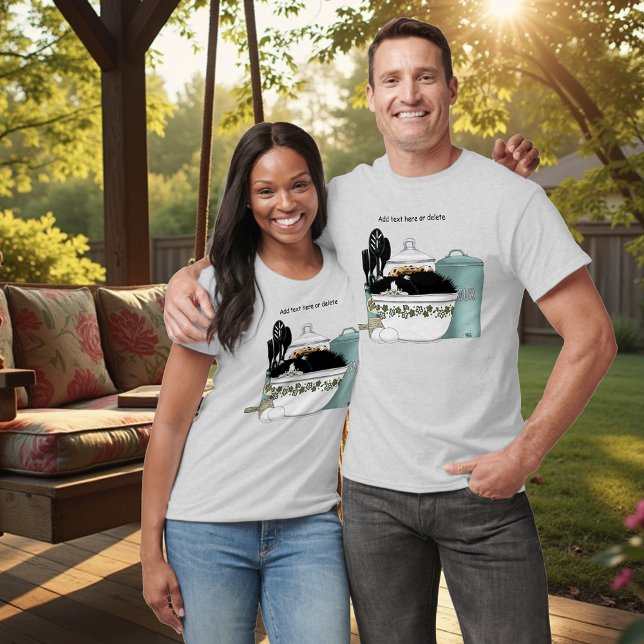 Pastry Chef Cat Blue T-Shirt (Creator Uploaded)