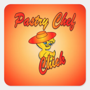 Pastry Chef Chick #5 Sticker