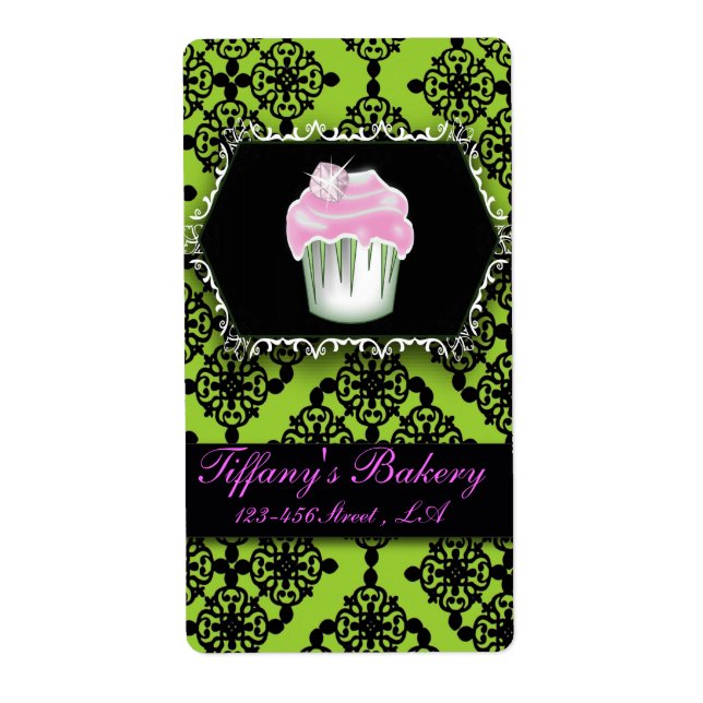 Pastry Chef Cupcake Cake Baker Bakery  Label (Front)