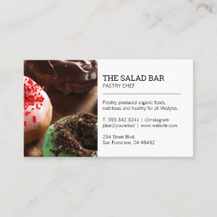 Pastry Chef Donuts Business Card