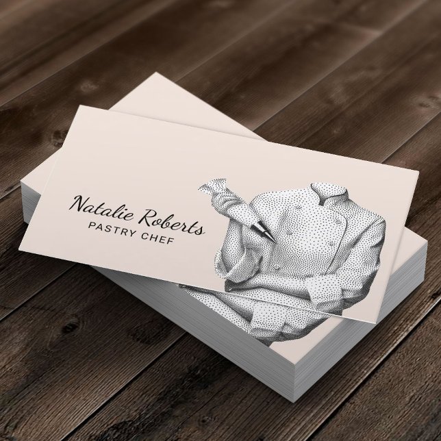 Pastry Chef Elegant Blush Pink Sweet Cake Bakery Business Card (Creator Uploaded)