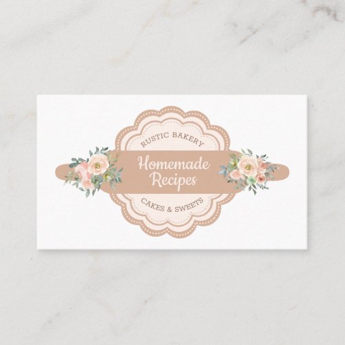 Pastry Chef Homemade Bakery Recipe Business Card