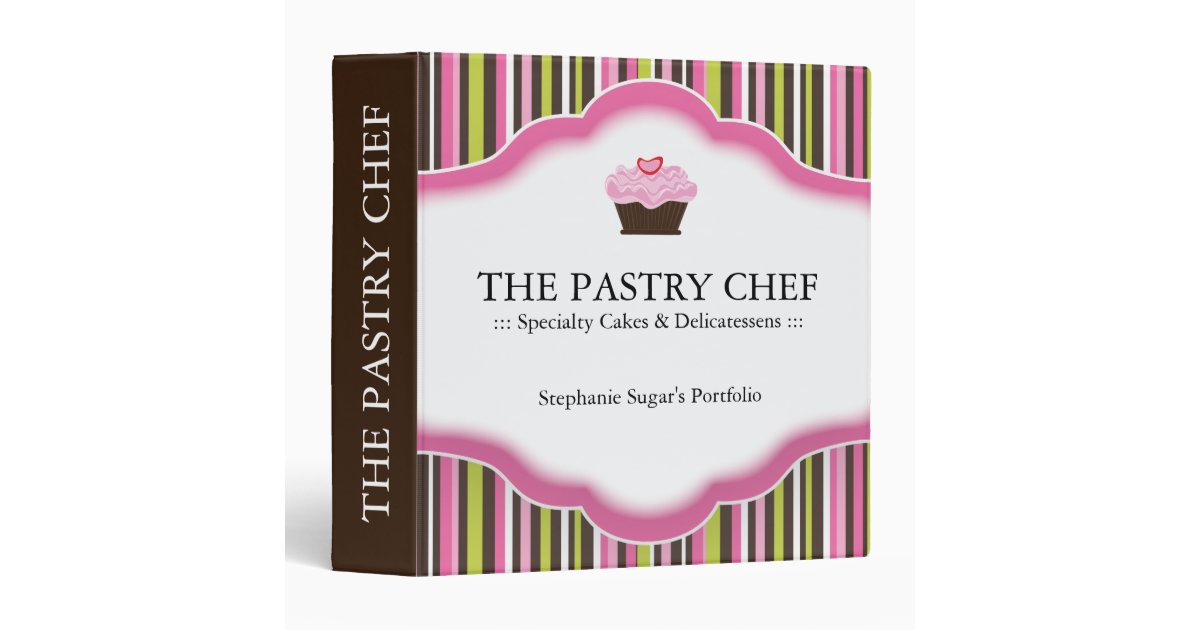 Pastry Chef Portfolio Binder