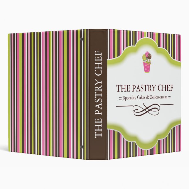 Pastry Chef Portfolio Binder (Background)