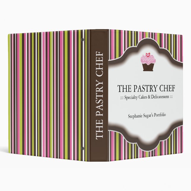 Pastry Chef Portfolio Binder (Background)