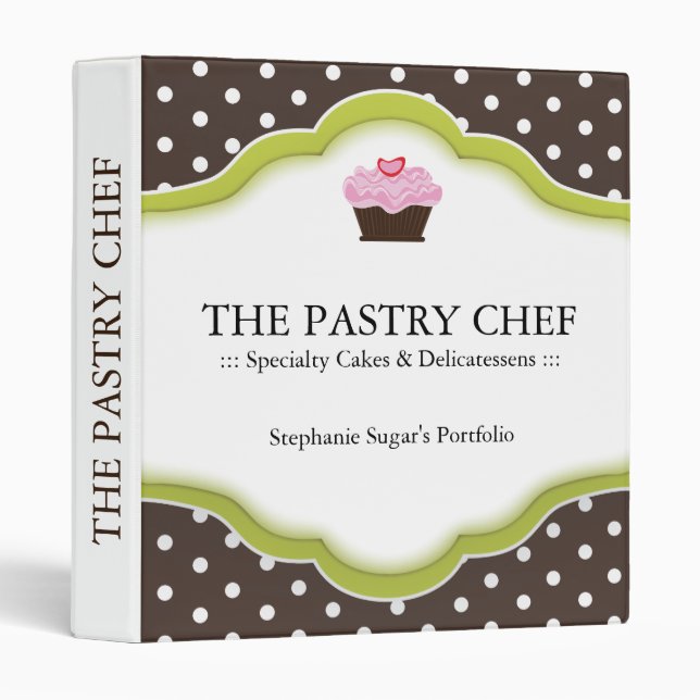 Pastry Chef Recipe Binder (Front/Spine)