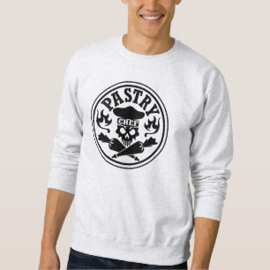 Pastry Chef Skull and Crossed Pastry Bags Sweatshirt