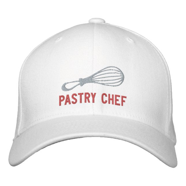 Pastry Chef Whisk Embroidered Cap (Front)