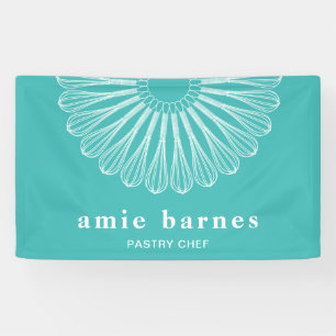 Pastry Chef Whisk Logo Catering Bakery Business C Banner