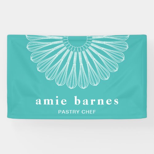 Pastry Chef Whisk Logo Catering  Bakery Business C Banner