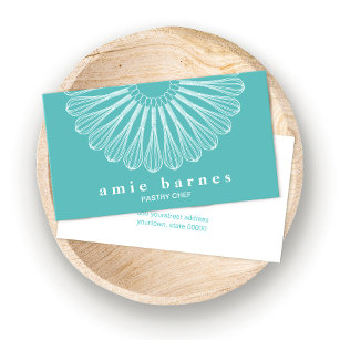 Pastry Chef Whisk Logo Catering  Bakery Business Card