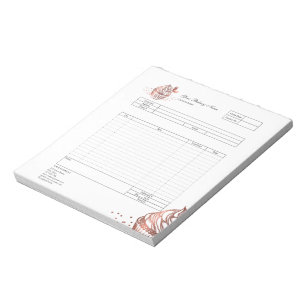 Pastry Cupcake Bakery Order Form Invoice Notepad