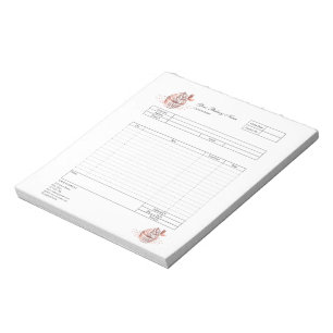 Pastry Cupcake Bakery Order Form Invoice Notepad