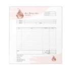 Pastry Cupcake Bakery Order Form Invoice Notepad