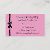 Pastry Diva Business Cards (Back)