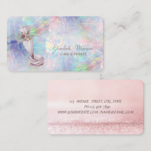 Pastry Hand Tools Piping Bag Holographic,Opal Business Card