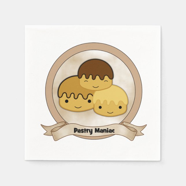 Pastry Maniac Napkins (Front)