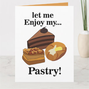 Pastry Pastries Dessert Baker Chef Card