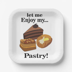 Pastry Pastries Dessert Baker Party Paper Plates