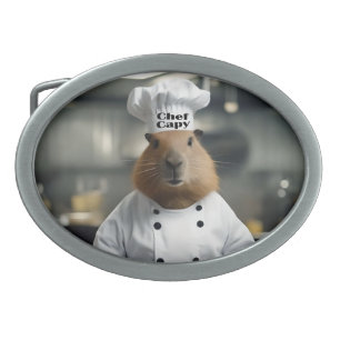Pastry Prowess: The Culinary Capybara Belt Buckle