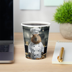 Pastry Prowess: The Culinary Capybara Paper Cups