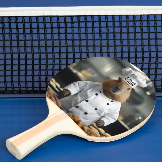 Pastry Prowess: The Culinary Capybara Ping Pong Paddle (Insitu)