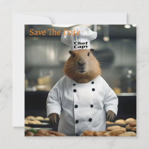 Pastry Prowess: The Culinary Capybara Save The Date