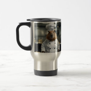 Pastry Prowess: The Culinary Capybara Travel Mug