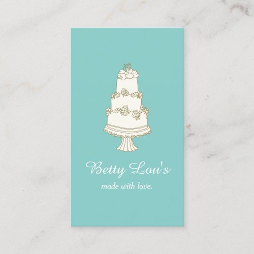 Pastry Shop Bakery Cake Logo Business Card