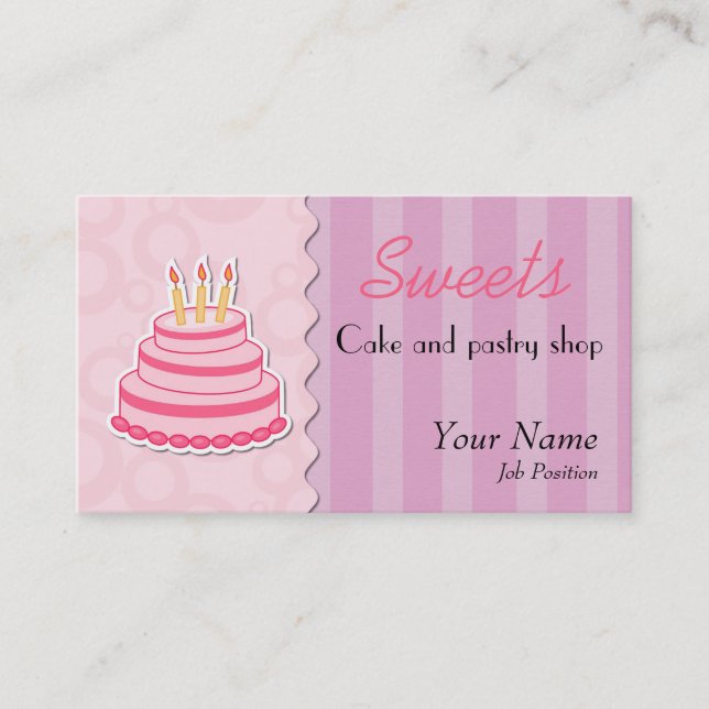 Pastry Shop Business card (Front)